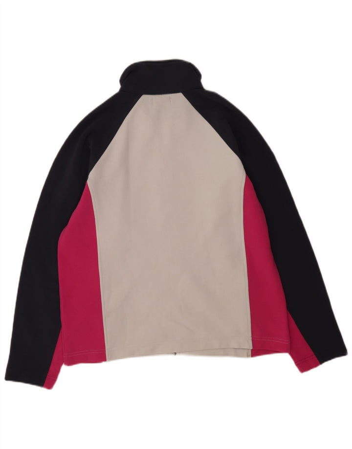Kappa Γυναικεία αθλητική φόρμα Top Jacket UK 14 Medium White Colourblock Polyester