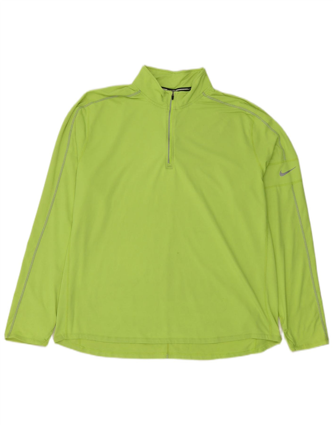 Ανδρική φόρμα πουλόβερ με φερμουάρ Nike Dri Fit Top 2XL πράσινο πολυεστέρα