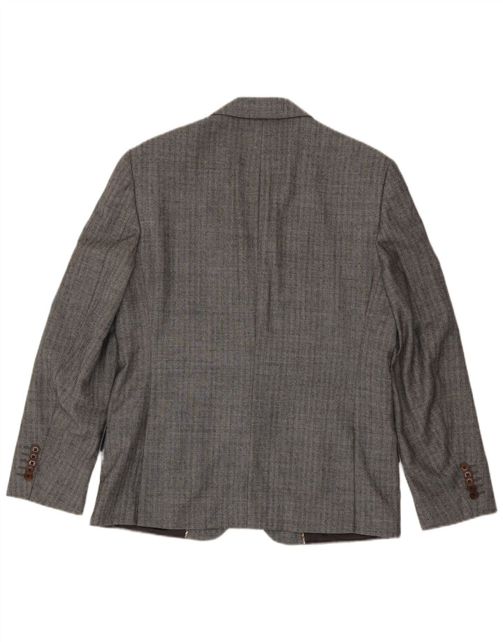 Paul Smith Ανδρικό σακάκι με 2 κουμπιά UK 40 Large Grey Pinstripe Wool