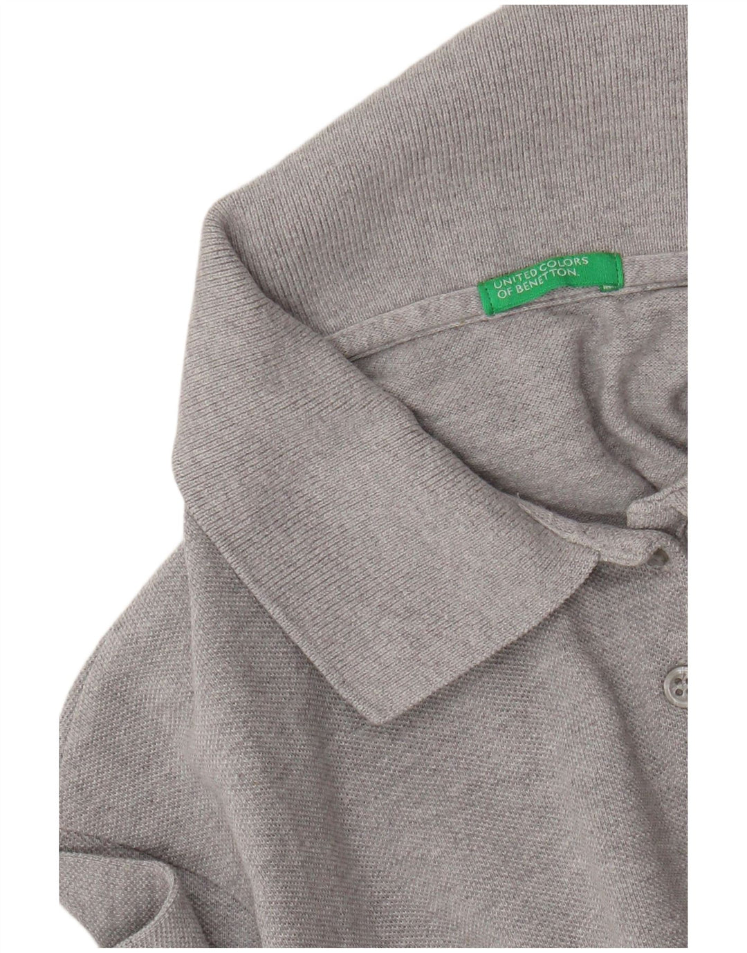 Γυναικείο μπλουζάκι πόλο Benetton UK 12 Medium Grey