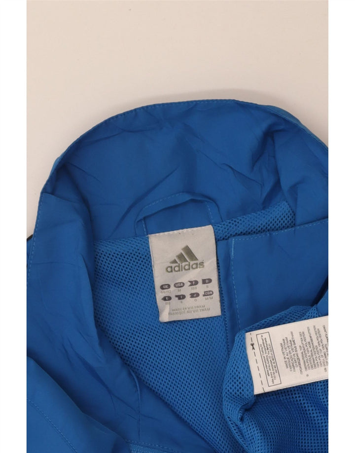ADIDAS Mens Tracksuit Top Jacket UK 40/42 Medium Blue Colourblock