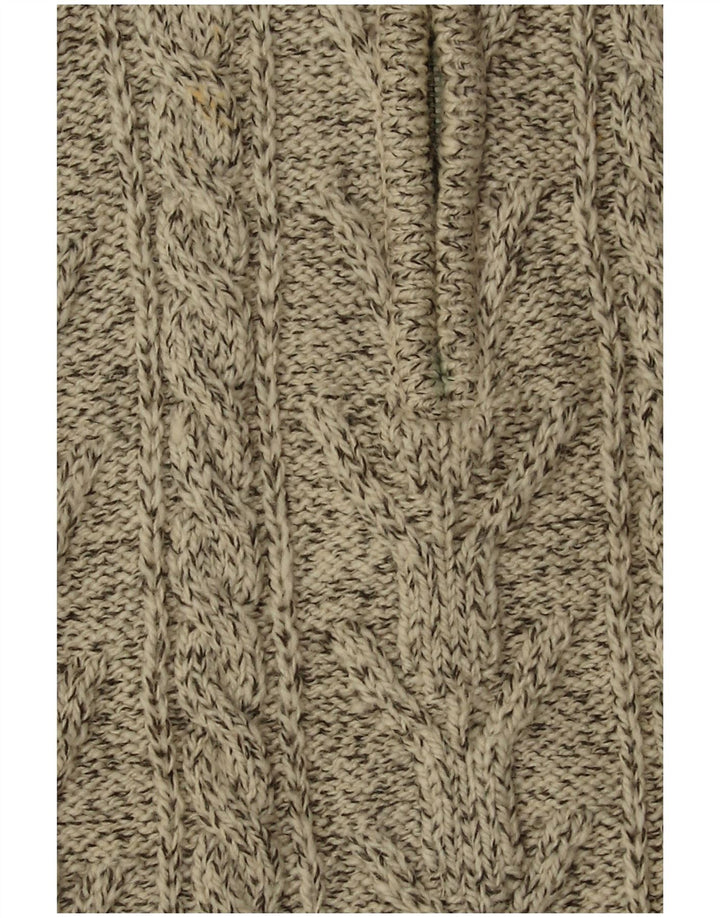 Ανδρικό πουλόβερ με φερμουάρ SUPERDRY XL ακρυλικό μπεζ