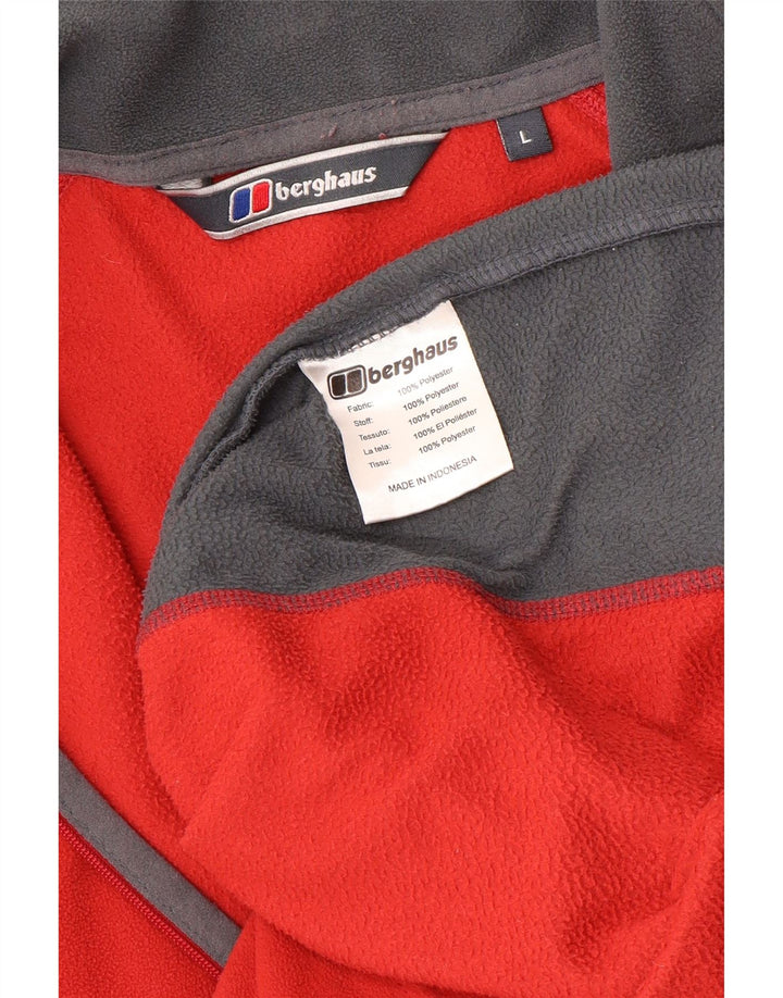 Ανδρικό φερμουάρ Berghaus Fleece Jumper με μεγάλο κόκκινο χρώμα πολυεστέρα