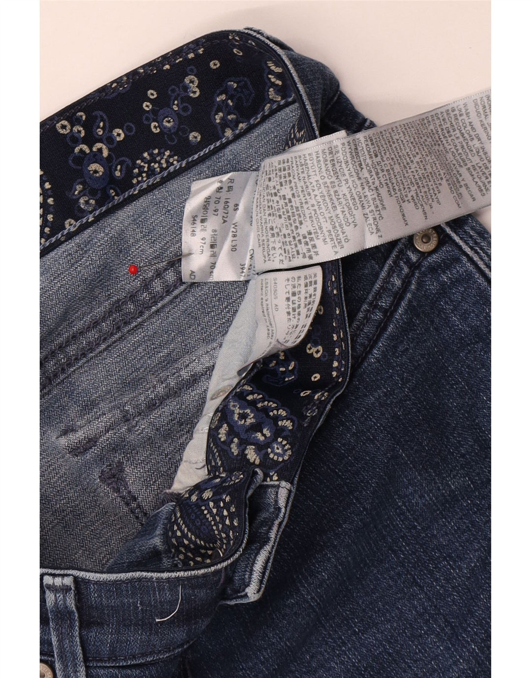 Γυναικείο ίσιο τζιν Levi's US 6 Medium W28 L25 Μπλε βαμβακερό