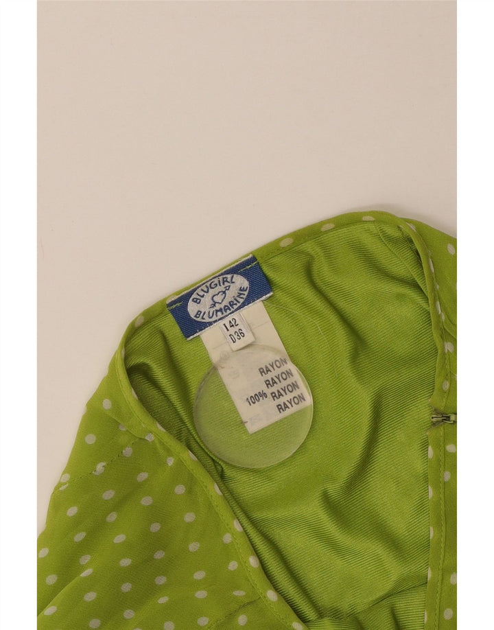 Blugirl Blumarine Γυναικεία φούστα A-Line IT 42 Medium W28 Πράσινη πουά