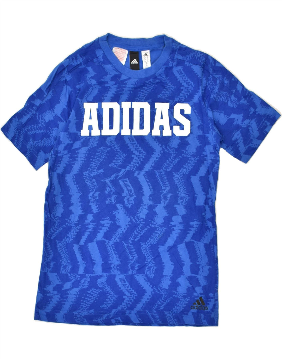 ADIDAS Boys Graphic T-Shirt Top 11-12 Years Blue Cotton | Vintage Adidas | Thrift | Second-Hand Adidas | Used Clothing | Messina Hembry 