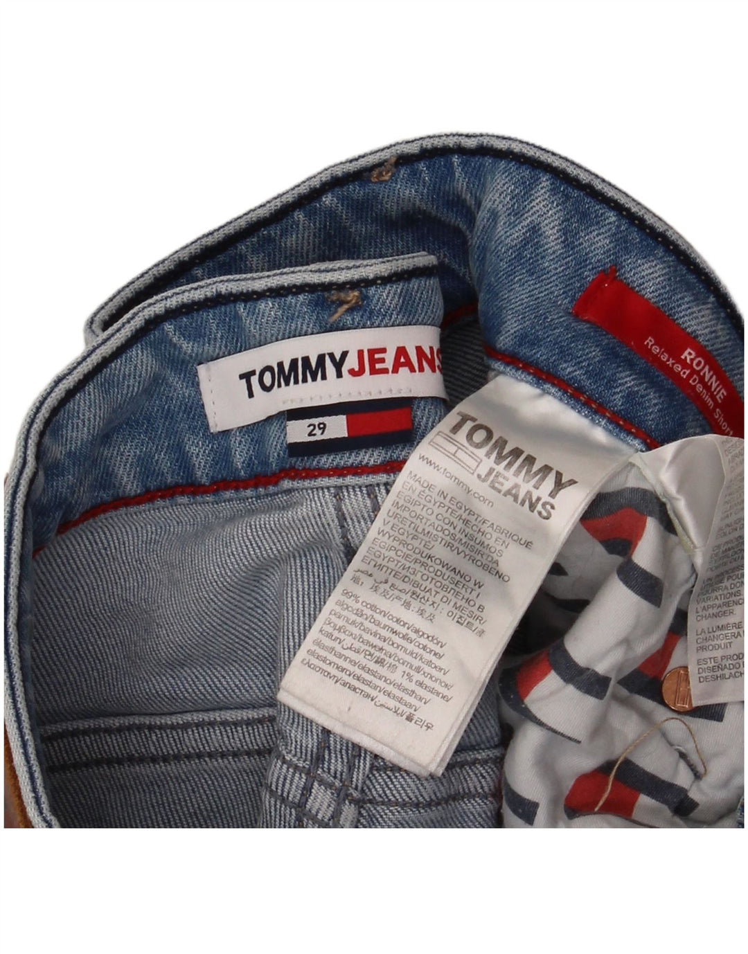 TOMMY HILFIGER Ανδρικό τζιν σορτς Ronnie Relaxed Fit W29 Small Blue