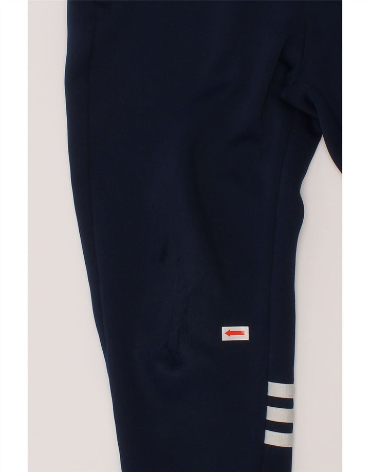 Adidas Boys Tracksuit Trousers Joggers 6-7 Years Navy Blue Polyester