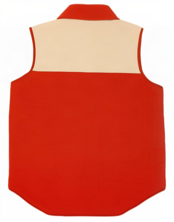 Tog 24 γυναικεία υπερμεγέθη Fleece Gilet UK 16 Large Red Colourblock Πολυεστέρας