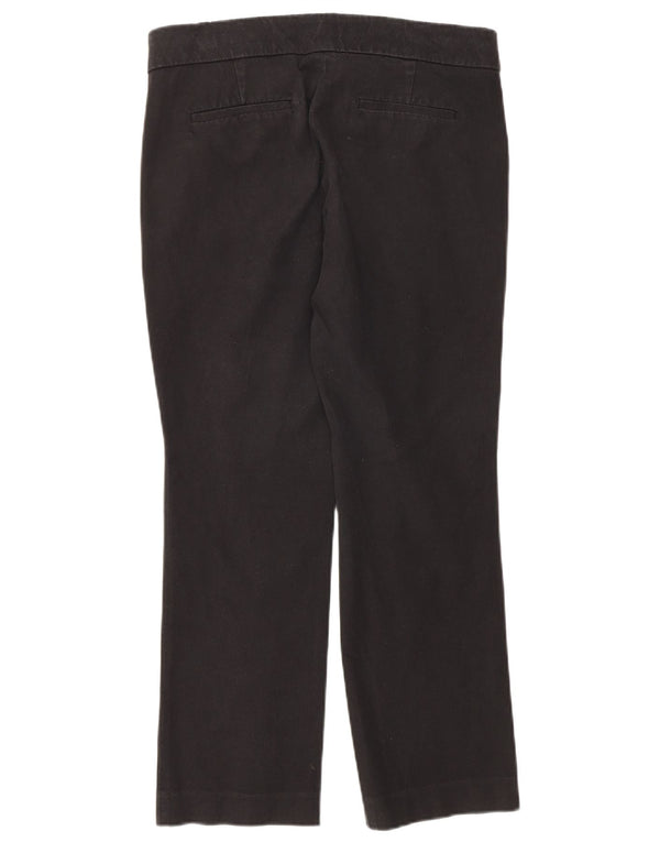 J. CREW Womens Campbell Straight Chino Trousers US 4 Small W30 L26 Black