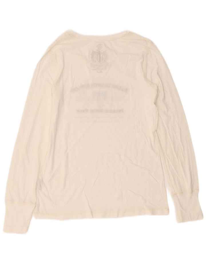 Ralph Lauren Γυναικείο τοπ μακρυμάνικο UK 8 Small White