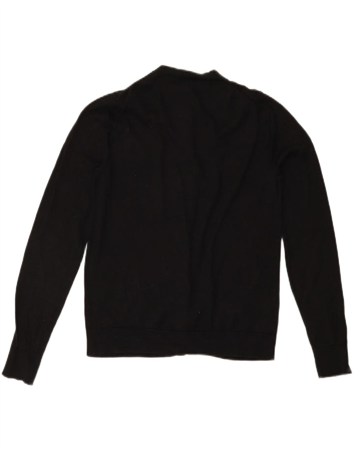 J. CREW Womens Cardigan Sweater UK 14 Medium Black Cotton Vintage J. Crew and Second-Hand J. Crew from Messina Hembry 