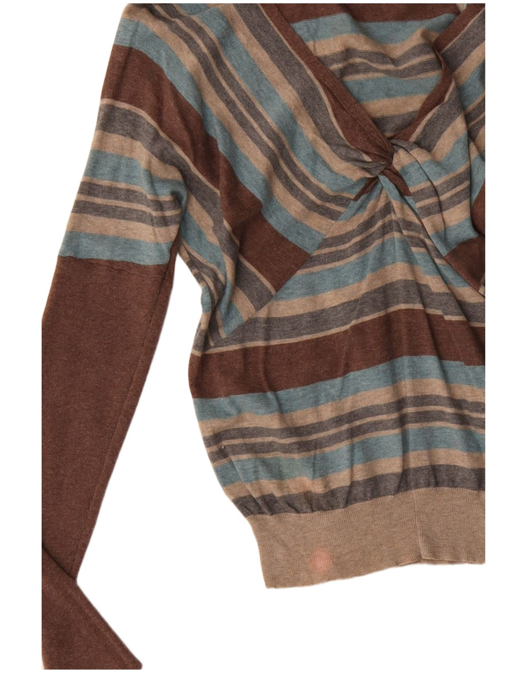 MONSOON Γυναικείο πουλόβερ με λαιμόκοψη με V λαιμόκοψη UK 12 μεσαία πολύχρωμα ριγέ