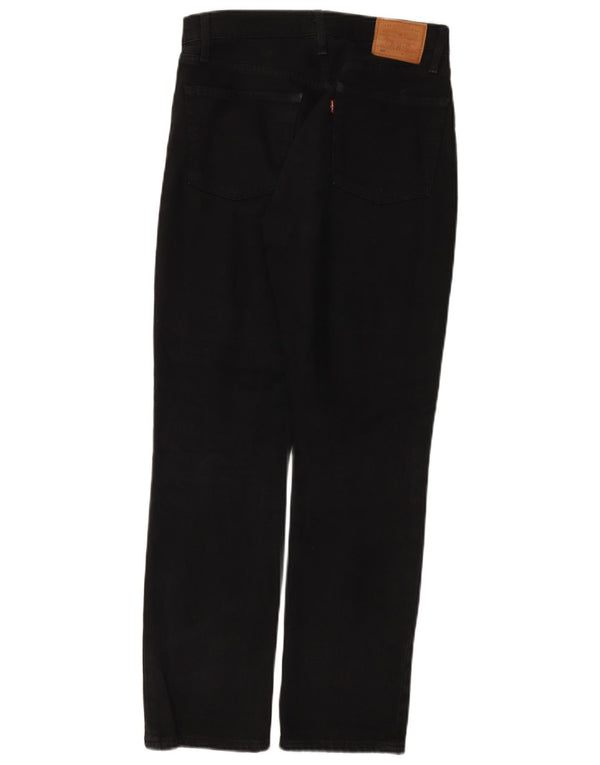 Levi's Womens 501 Straight Jeans W26 L28 Μαύρο