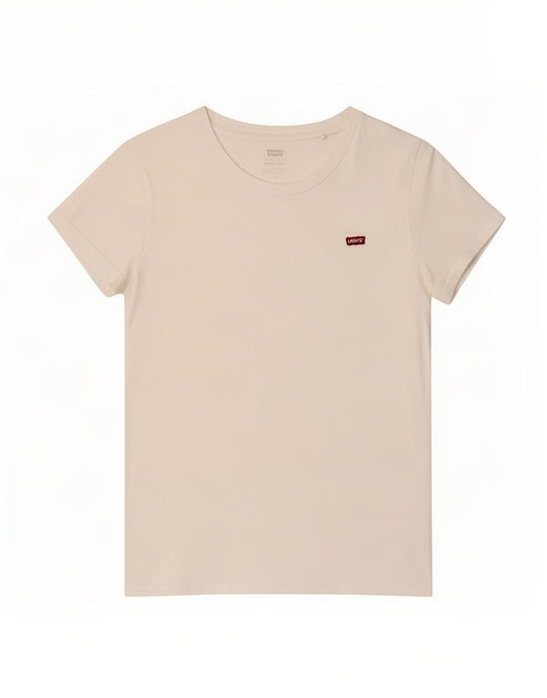 Γυναικείο T-Shirt Levi's Top UK 10 Small White Cotton