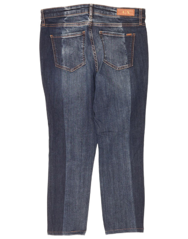 ARMANI EXCHANGE Γυναικεία J01 Crop Super Skinny Jeans W29 L23 Navy Blue