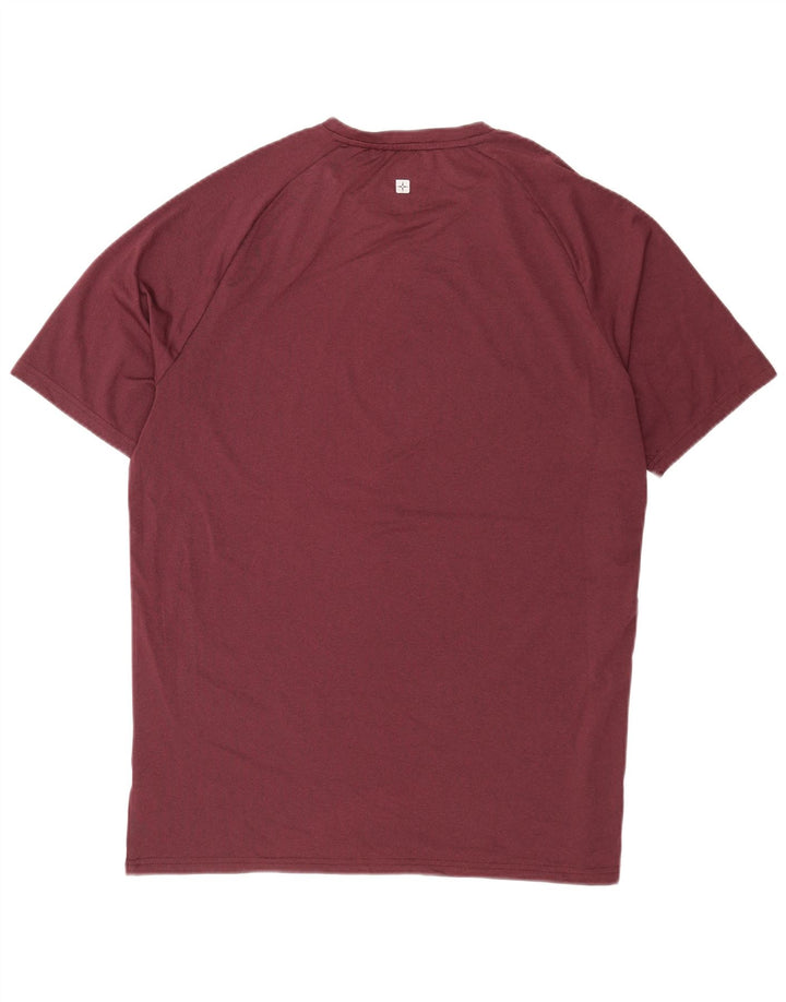 Ανδρικό T-Shirt Mountain Warehouse Top Large Burgundy Polyester