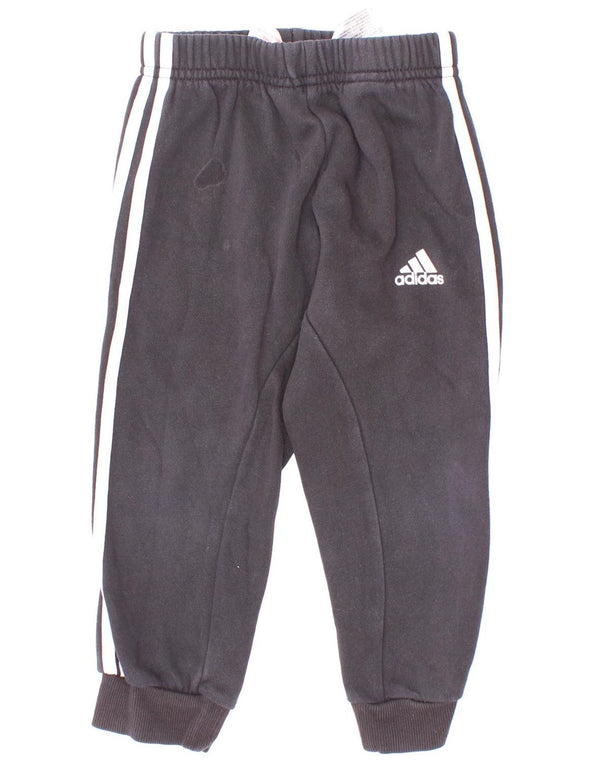 Adidas Baby Boys Joggers Tracksuit Trousers 18-24 Months Black Cotton