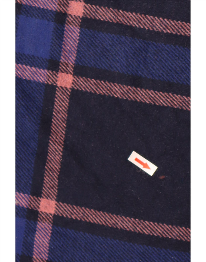 Marks & Spencer Γυναικείο Crop μακρυμάνικο UK 16 Large Navy Blue καρό