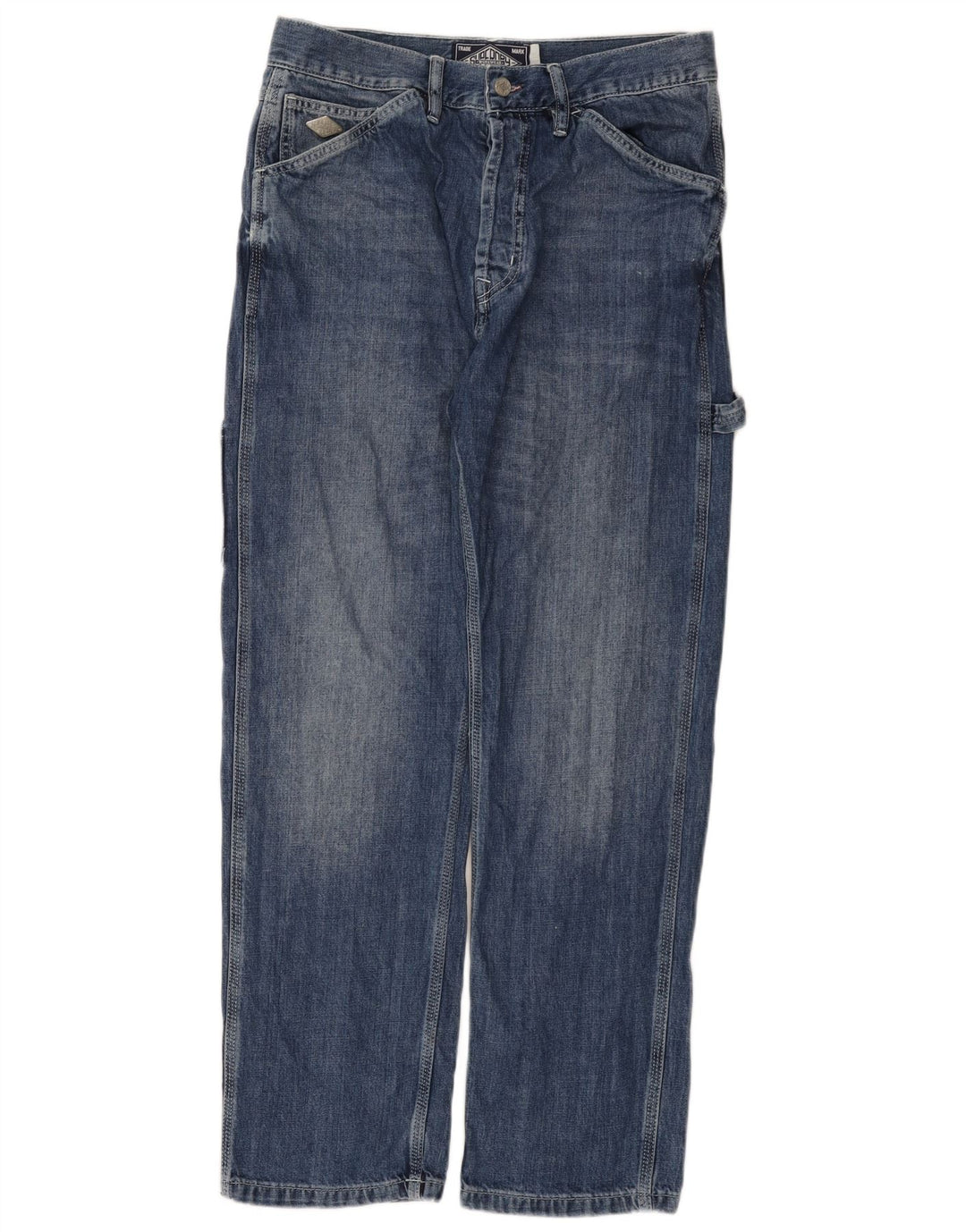 Ανδρικό τζιν ίσιο Superdry Cargo W31 L32 Μπλε βαμβακερό