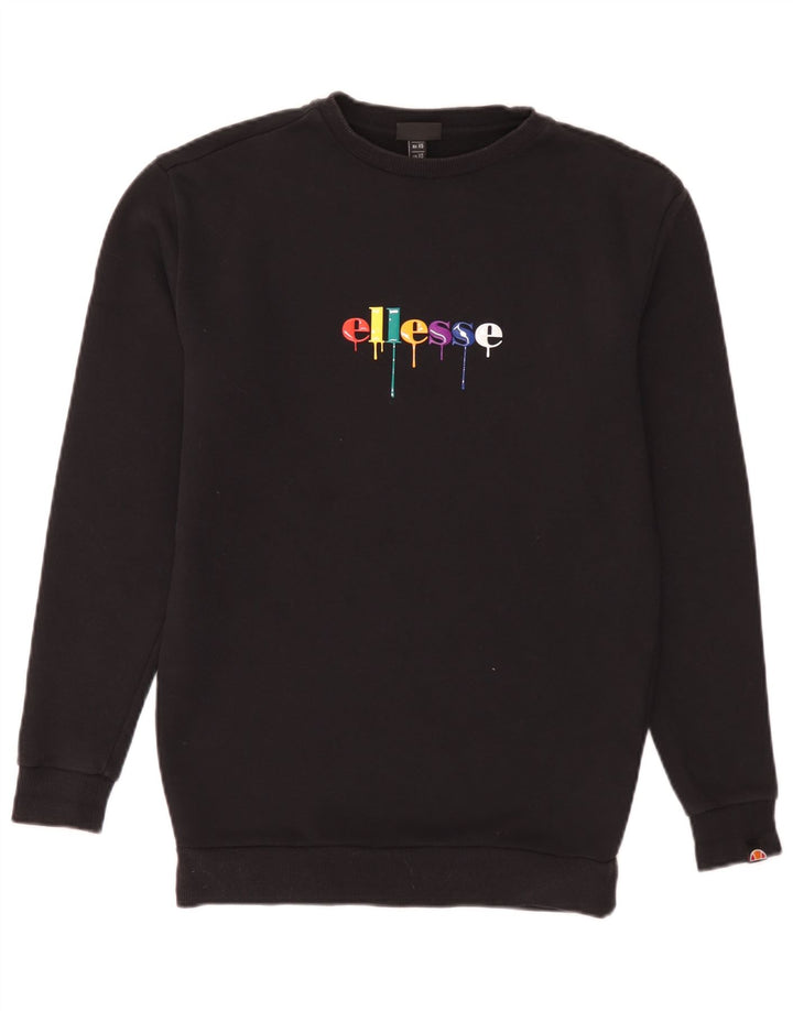 Ανδρικό γραφικό φούτερ Ellesse Jumper XS Μαύρο βαμβακερό