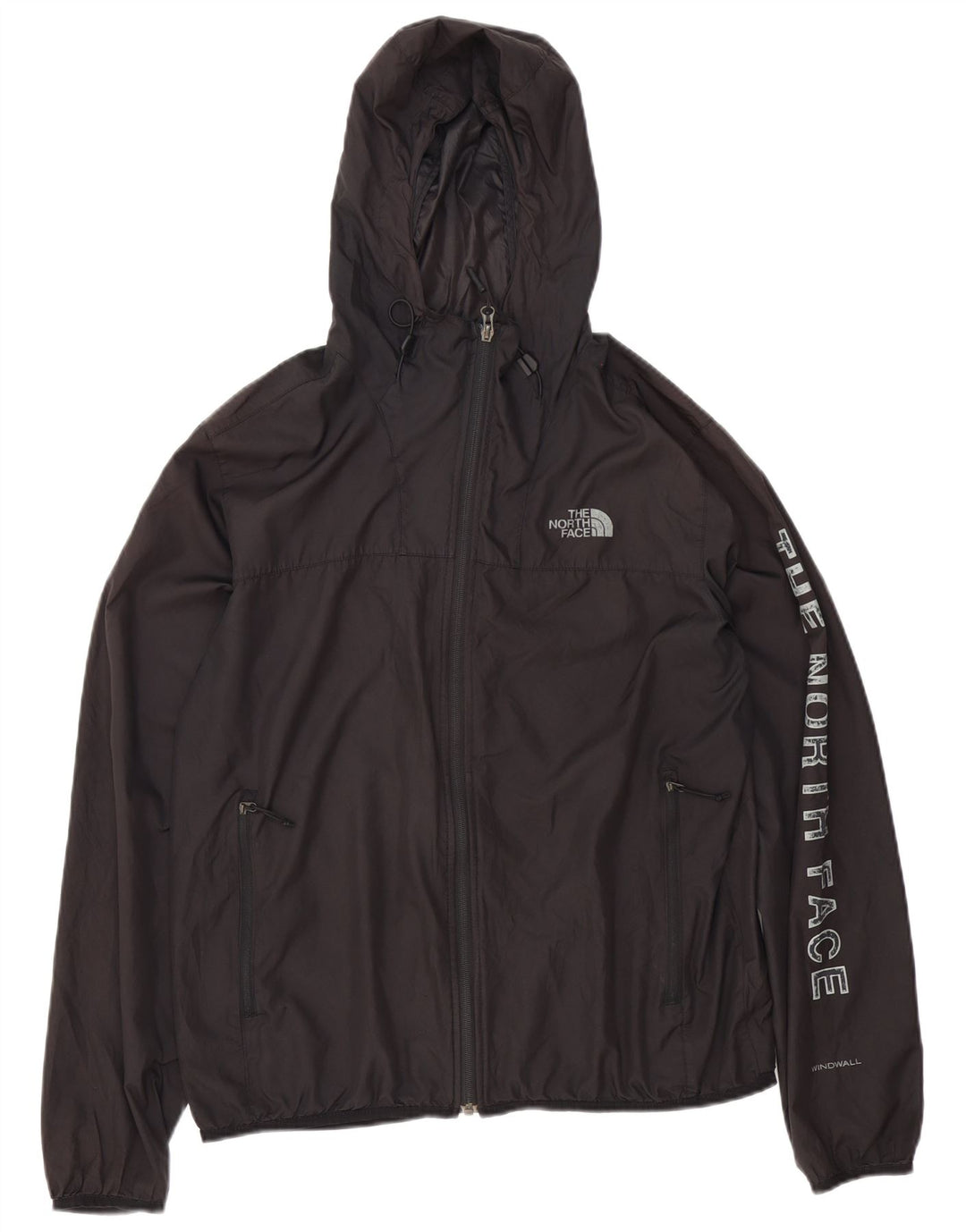 Ανδρικό μπουφάν βροχής με κουκούλα North Face 38 μεσαίου μαύρου πολυεστέρα
