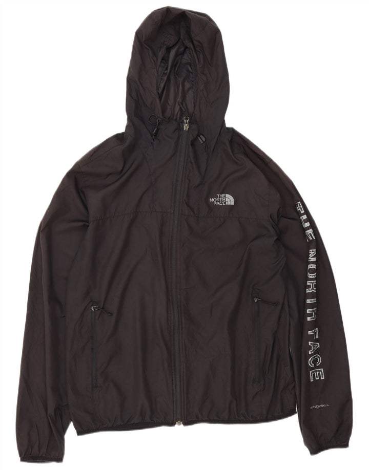 Ανδρικό μπουφάν βροχής με κουκούλα North Face 38 μεσαίου μαύρου πολυεστέρα