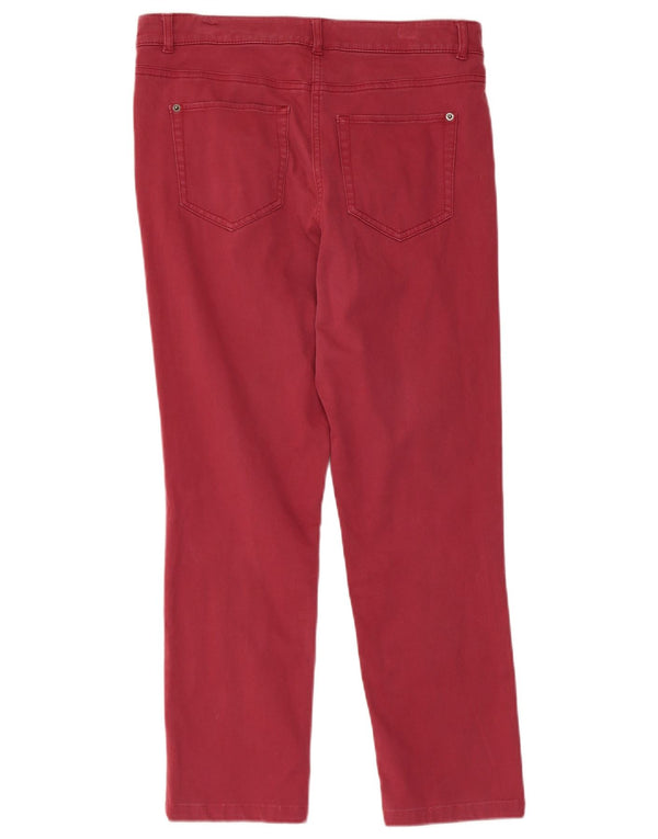 White Stuff Γυναικεία Slim Casual Παντελόνια UK 10 Small W30 L26 Red Cotton