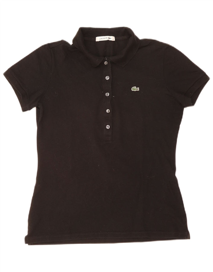 Γυναικείο πουκάμισο Polo Lacoste Νούμερο 42 Μεγάλο μαύρο βαμβακερό