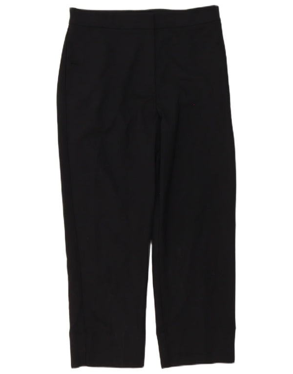 Marks & Spencer Γυναικείο ίσιο κομμένο παντελόνι UK 10 Small W28 L24 μαύρο