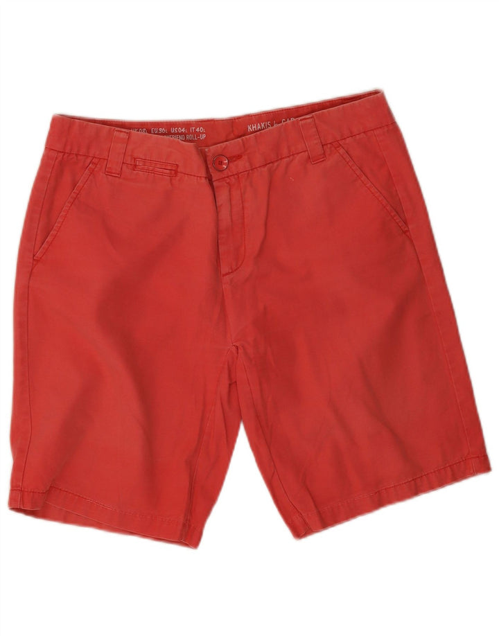 GAP Γυναικείο Χακί Σορτσάκι Chino UK 8 Small W32 Red
