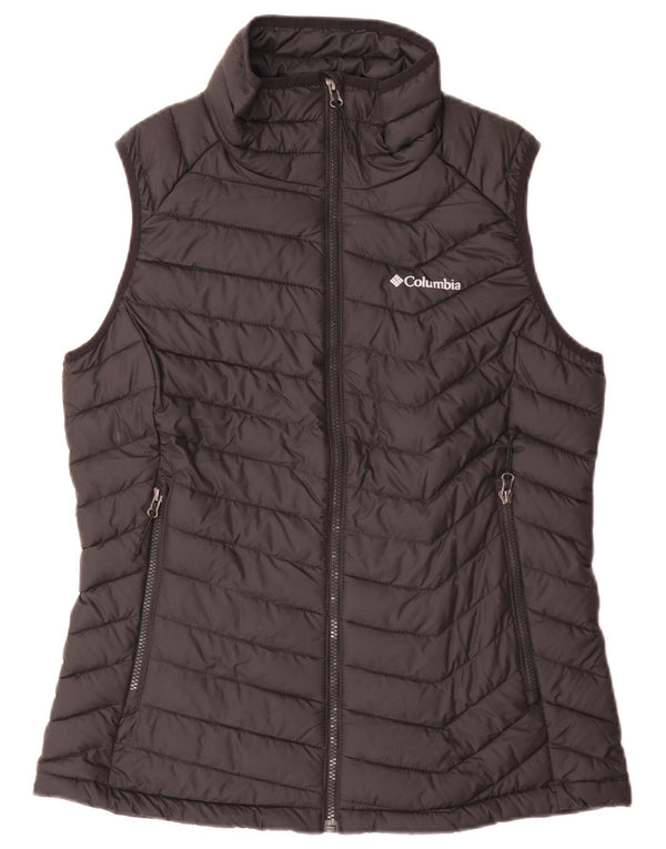Columbia Womens Omni-Heat Graphic Padded Gilet UK 16 Large Black Polyester