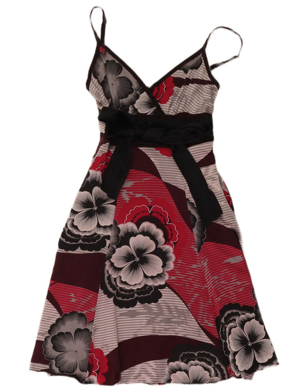 Ted Baker Womens Sleeveless A-Line Dress Size 1 XS Multicoloured Floral