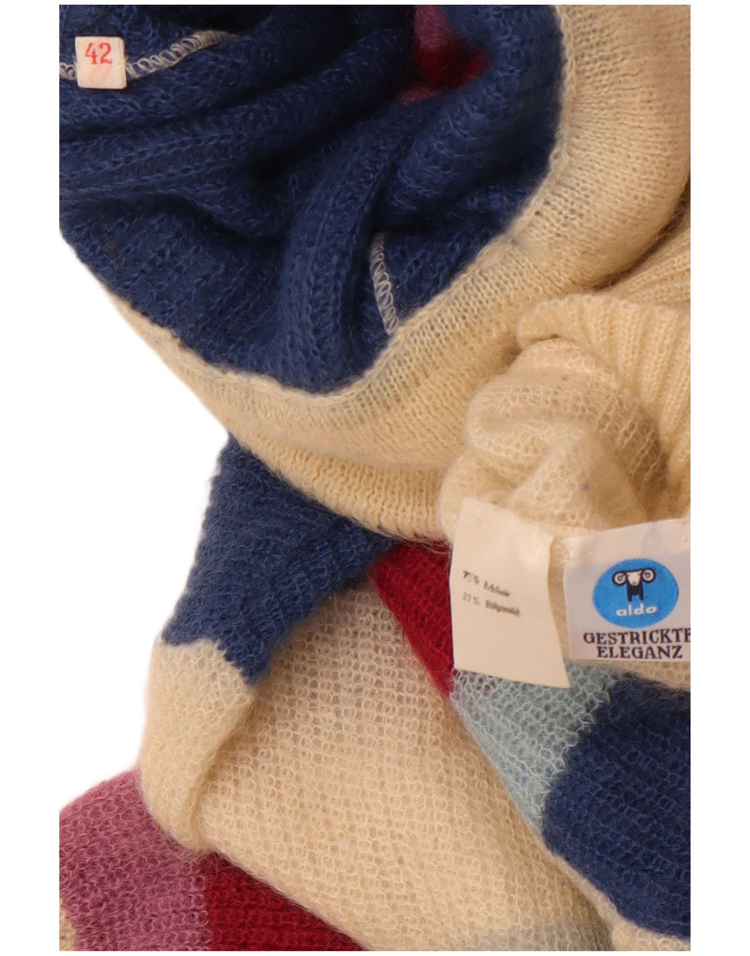 ALDO Γυναικείο πουλόβερ με ρολό λαιμόκοψη EU 42 Μεγάλο πολύχρωμο ριγέ