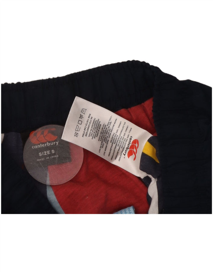 CANTERBURY Ανδρικά γραφικά αθλητικά παντελόνια Small Navy Blue Polyester