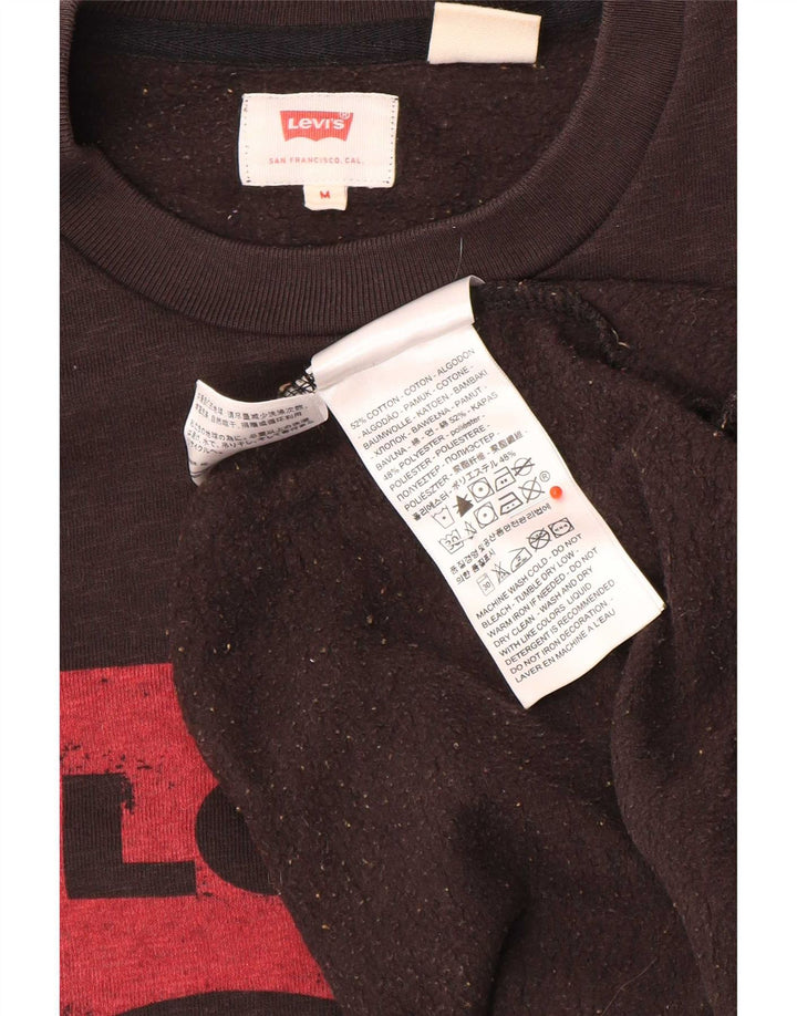 Ανδρικό γραφικό φούτερ Levi's, μεσαίο μαύρο βαμβακερό
