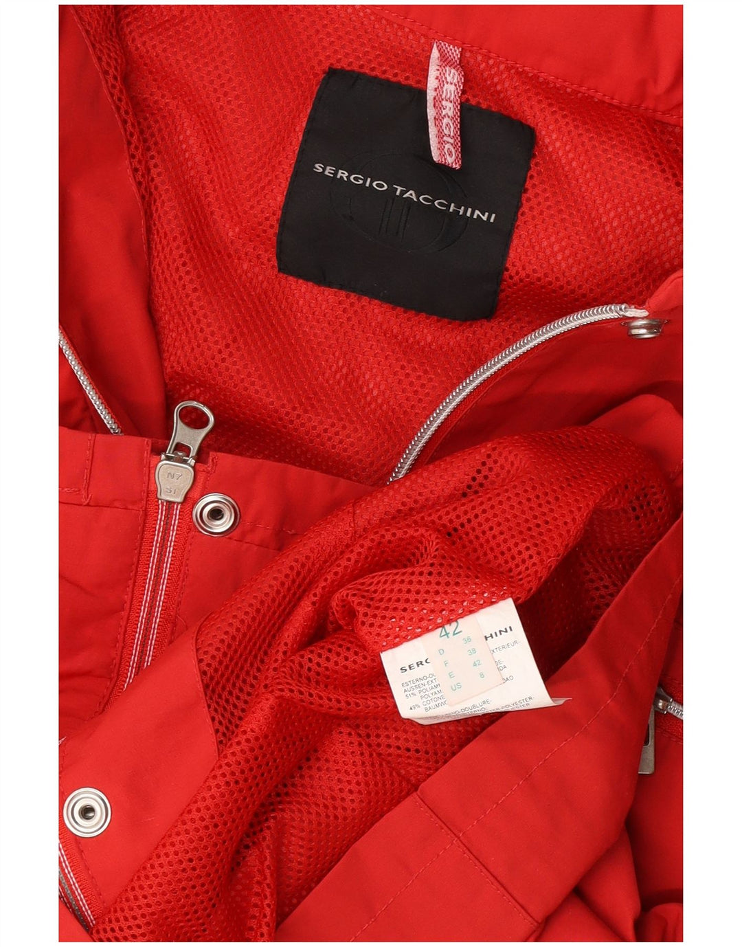 Sergio Tacchini Γυναικείο Utility Jacket IT 42 Medium Red Polyamide