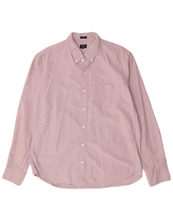 J. CREW Ανδρικό πουκάμισο Oxford Slim XL Μωβ βαμβακερό