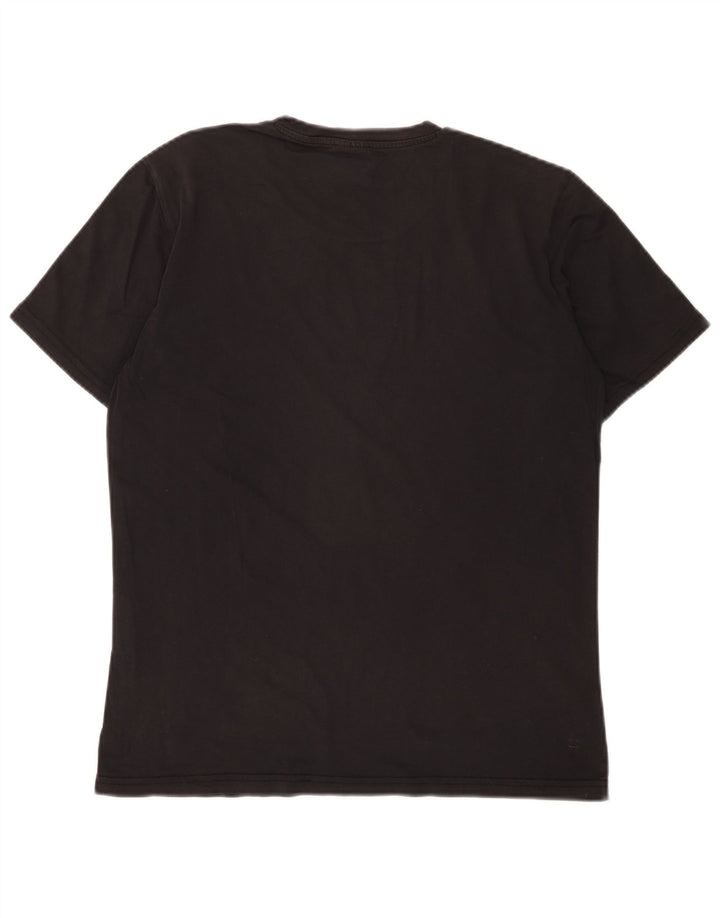 Champion Ανδρικό γραφικό T-Shirt Top Μικρό μαύρο βαμβακερό
