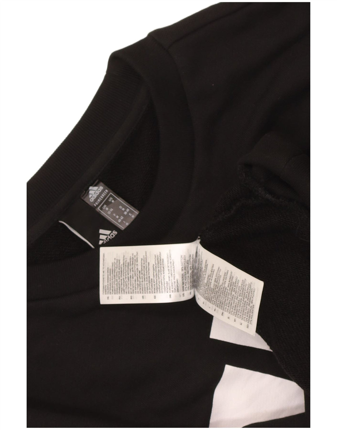 Γυναικείο γραφικό υπερμεγέθη φούτερ Adidas Jumper UK 12/14 Medium Black