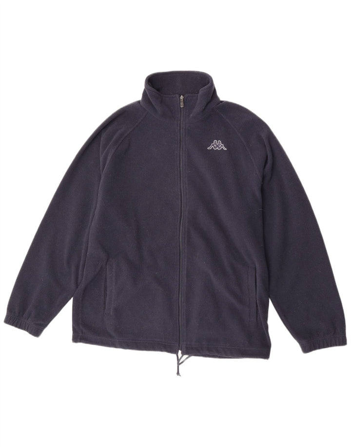 Kappa Mens Fleece Jacket UK 40 Large Navy Blue Polyester