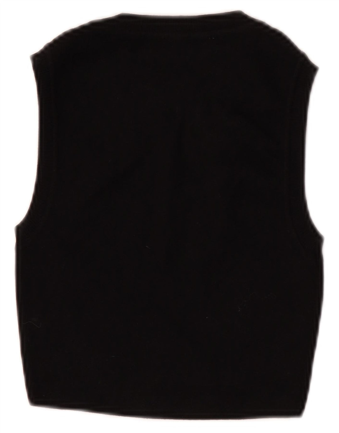 Zara Γυναικείο Crop Vest Top UK 8 Small Black Viscose