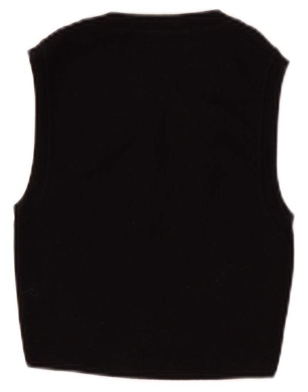 Zara Γυναικείο Crop Vest Top UK 8 Small Black Viscose