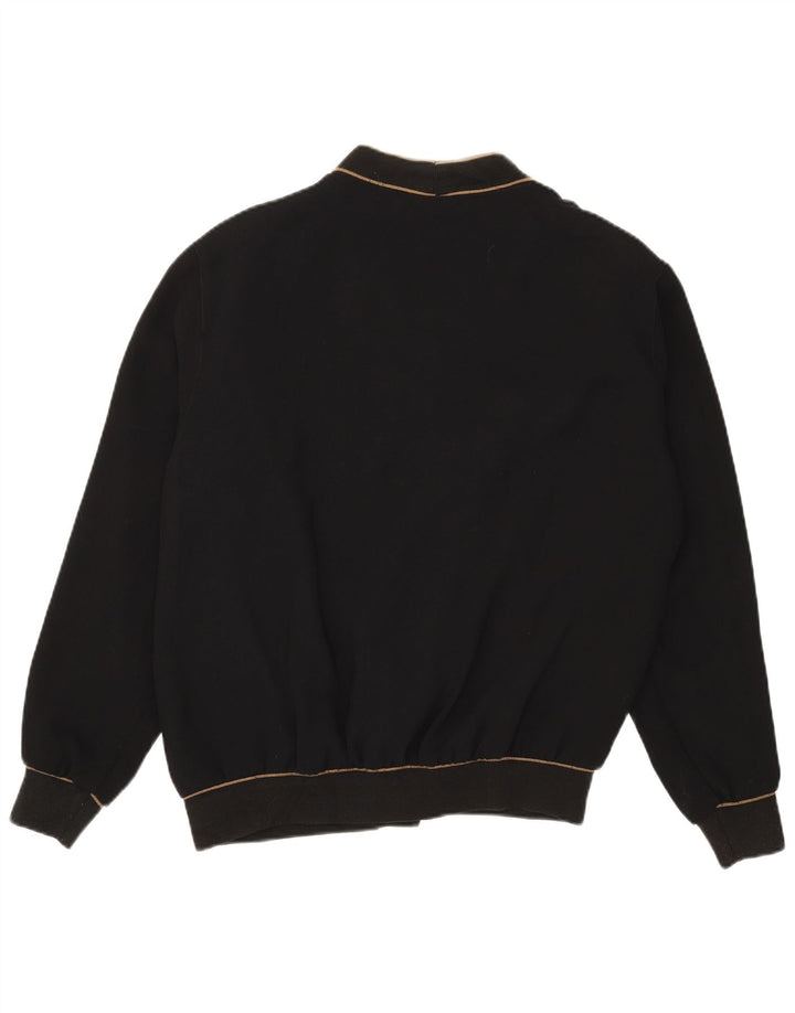 Ανδρικό πουλόβερ ζακέτα Jacques Lorant UK 38 Medium Black Colourblock