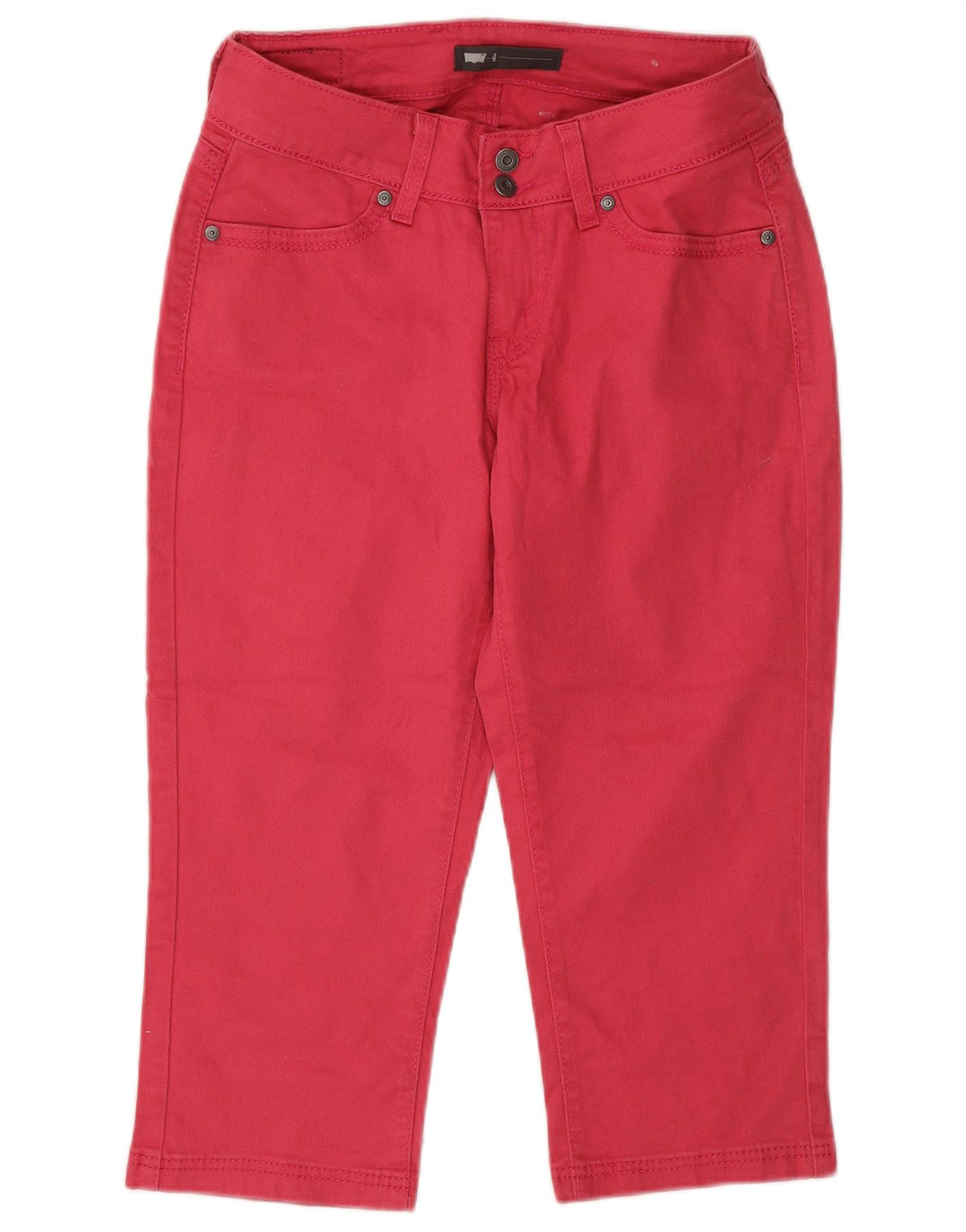 Γυναικείο Levi's Capri Jeans US 4 Small W27 L20 Ροζ Βαμβακερό