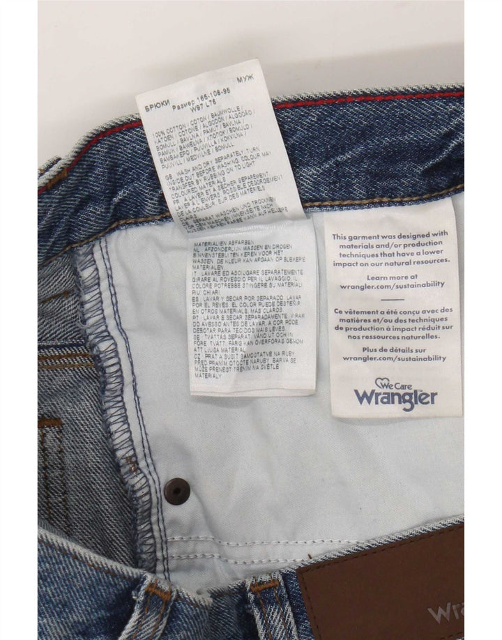 Ανδρικό τζιν Wrangler ίσιο W38 L27 Μπλε βαμβακερό