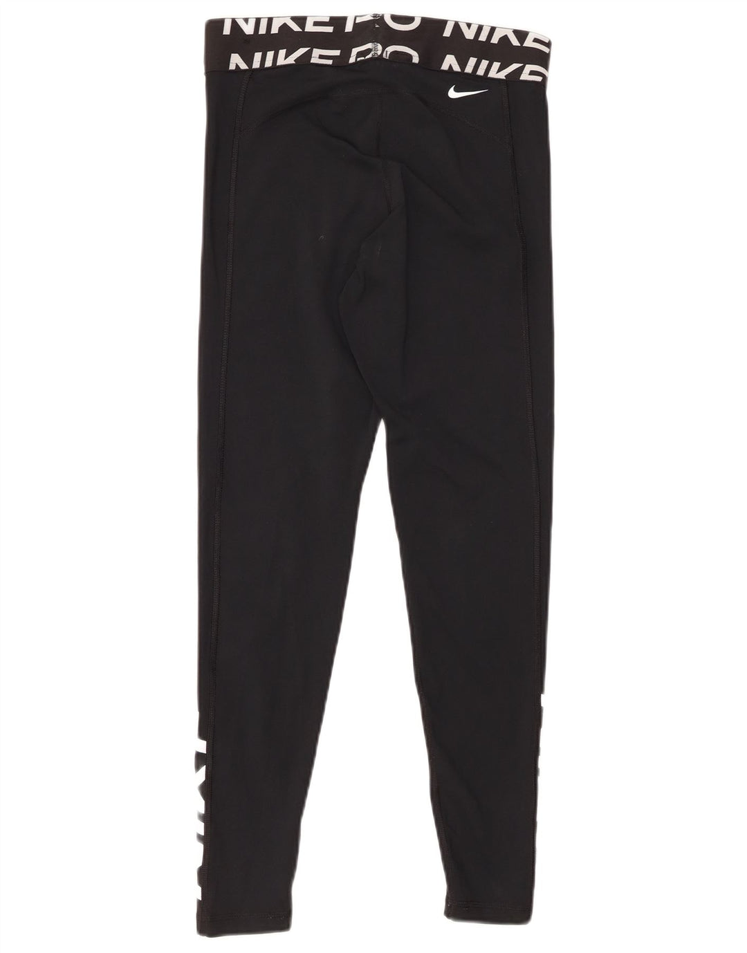 Γυναικεία γραφικά κολάν NIKE Dri Fit UK 12 μεσαίου μαύρου πολυεστέρα