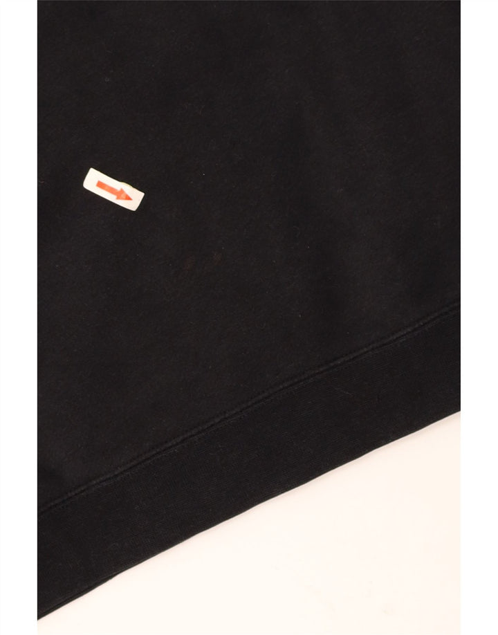 Γυναικεία NIKE Crop Oversized γραφική φούτερ Jumper UK 10 Small Black