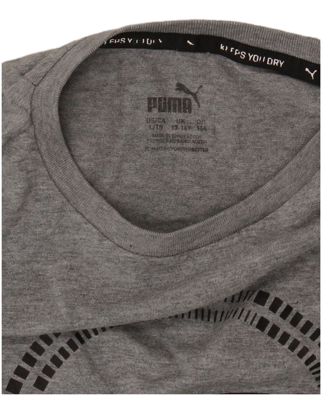 Μπλουζάκι PUMA Boys Graphic T-Shirt 13-14 ετών με γκρι φλιτζάνια