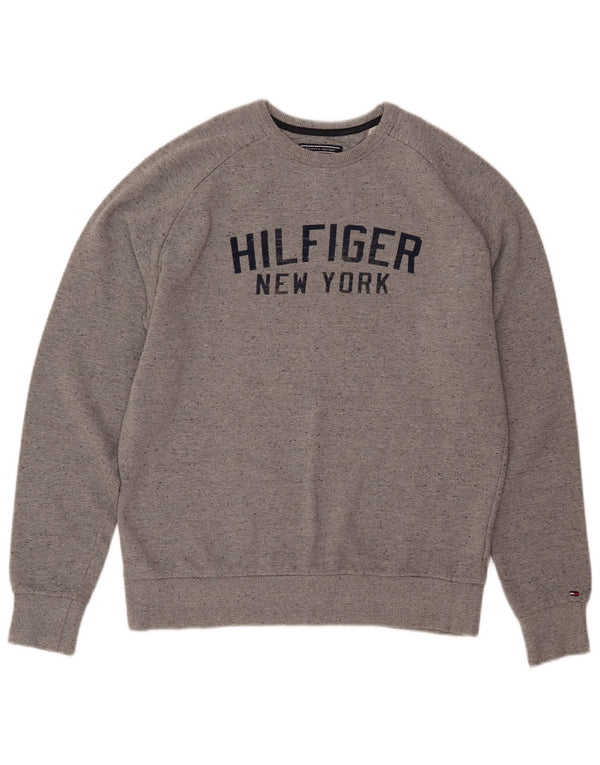 TOMMY HILFIGER Γυναικεία φούτερ Vintage Fit Jumper UK 16 Large Grey